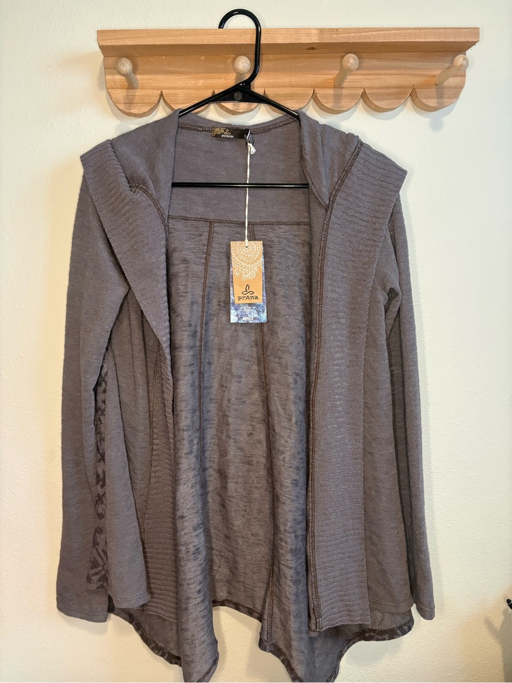 Prana Women's Open-Front Cardigan - Gray